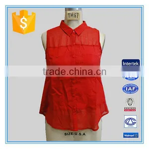 2016 New Ladies Sexy Red Wholesale Tank Top thumbnail-1