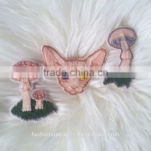 Custom Hand Made Hairless Cat Embroidered Patch for Clothes Embroidery Patch Made in China Choose Size/color thumbnail-5