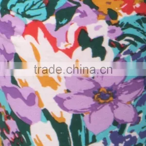 Flower Print Sublimation Print Fashion Leggings Polyester Spandex Strech Legging High Waist Foot Pants thumbnail-5