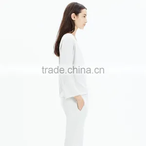 Comfortable Oem Cotton Long Sleeve Sweatshirts for Women thumbnail-2