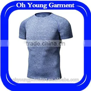 2017 Hot Sale Custom Mens Dry Fit t Shirt Bodybuilding Fitness Compression Gym T-shirts Online Shopping thumbnail-1