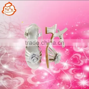 High Heel Leather Girls Sandals Shoes thumbnail-1