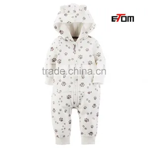 1526 OEM Baby Clothes Newborn Boys 100% Cotton Print Baby Hat Jumpsuit Long Sleeve Infants Clothing& Toddlers Baby Onesie thumbnail-1