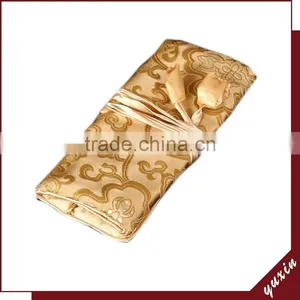 Chinese Factory Wholesales Stock Brocade Big Size 19*27CM Jewelry Roll Pouch JR027 thumbnail-1