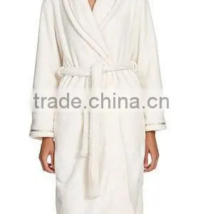 Ladies Winter Robe Hotel Coral Bathrobes 2013 New Design Long Gown Ladies Night Dresses Sleepwear thumbnail-1