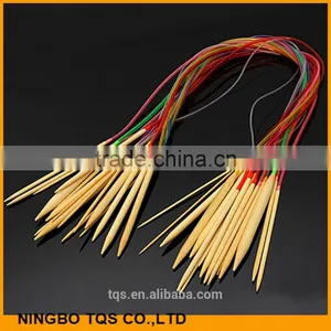 Factory Price 18Pcs/Set 80cm Length Bamboo Circular Knitting Needles For Hand Knitting thumbnail-3