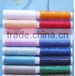 5pcs Plastic Tube of Colorful Polyester Thread Blister on Card thumbnail-6