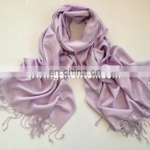 Highquality Plain Silk Pashmina thumbnail-1