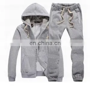 China Supplier 2016 Custom Hoodie Plus Thick Velvet Sports Men Suit Sweater+Pants (3 Colors) thumbnail-1