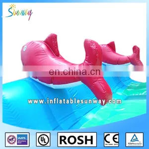 SUNWAY Best Price Used Water Park Rainbow Racing Slide Giant Water Slide for Sale thumbnail-5