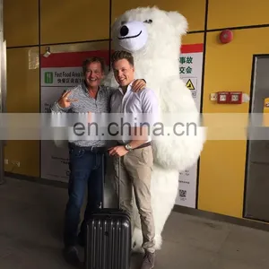 HI CE Customized Adult Inflatable Polar Bear Costume Mascot thumbnail-2