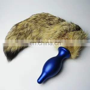 2015 China Manufacturer Cheap and Colorful Dog Tail Vibrating Anal Plug thumbnail-1