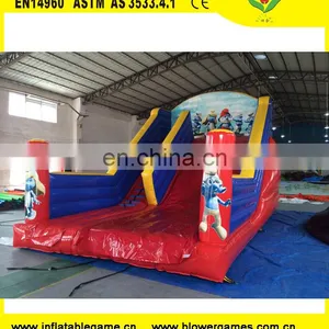 Inflatable Smurfs Dry Slide on Promotion and Available 8x5x7m thumbnail-1