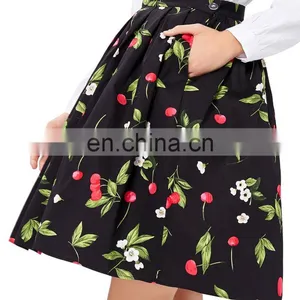 19 Colors ! Grace Karin Cheap Occident Short Women Vintage 50s Retro Cotton Printed Skirt CL6294-5# thumbnail-3