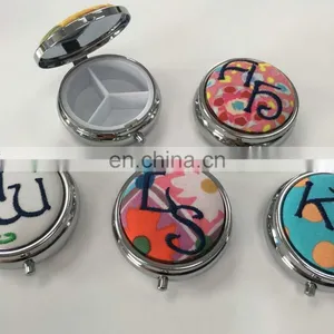 Customized Collection Box,Pill Casewith Fabric With Embroidery Logo thumbnail-1
