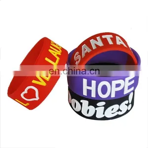 Custom Logo Color Fashionable Silicon Wristband thumbnail-3