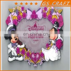 Mini Heart Shaped Rubber Photo Frame Ornate With With Fancy Decorative Border/rubber Photo Frame thumbnail-3