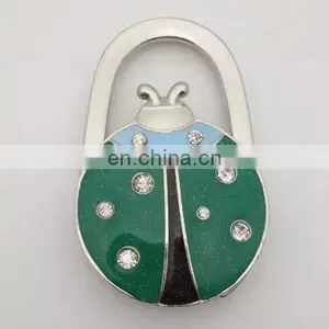 Lovely Enamel Carved Ladybug Handbag Purse Hook Hanger thumbnail-4