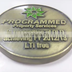 Commemorative Zinc Alloy Casting Coin Antique Brass Custom Design and Logo Coin With Windmill Pattern thumbnail-2