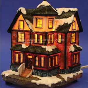 X'mas House Light Play Snowman Polyresin Christmas House Decoration thumbnail-4