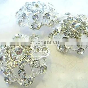 2013 New Rhinestone Hair Flower Embellishment Garment Accessory Button Shoe Clip thumbnail-1