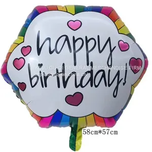 Foil Balloon Happy Birthday Hexagon Helium Balloon Mylar Balloon Party Balloon Decoration Balloon thumbnail-1