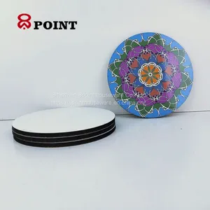 Round Anti-slip Mats&pads Wooden Personalised Coaster thumbnail-2