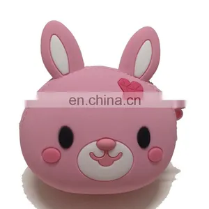 Women Girls Bunny Coin Purse Cartoon Silicone Rabbit Change Purse Change Coin Wallet Bag thumbnail-5