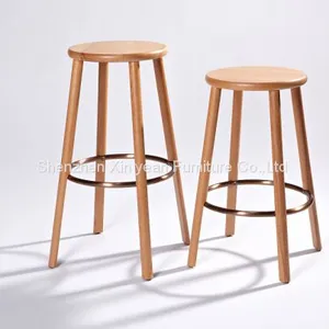 Solid Wood Bar Stool With Different Seat Height thumbnail-4