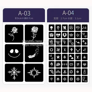 Waterproof Temporary Tattoo Sticker Black Disposable Hand Arm Girl Boy Body Sticker Tattoo Stencil For Tattoo Ink thumbnail-2