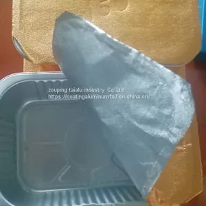 Golden Aluminium Foil With PP Film for Food Container Lid thumbnail-2