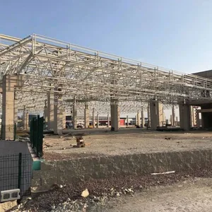 Light Weight Steel Structure Building Space Frame Structure Warehouse Workshop Roof Truss thumbnail-3