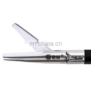 GEYI Reusable 5mm Curved Straight Scissors Laparoscopic Surgical Instruments Forceps thumbnail-2