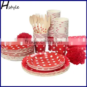 Manufacture Party Favor Supplies Paper Tableware Set SC168 thumbnail-3