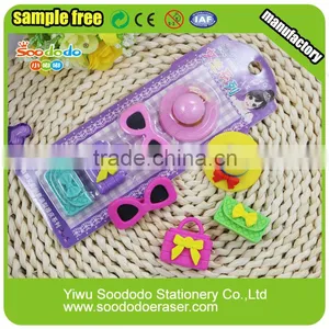 Girl Gift Stationery Handbag Hat Shape Eraser thumbnail-1