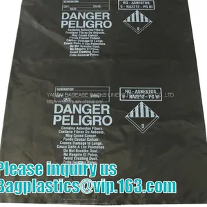 BUILDING FILMS, Asbestos Bag, PE Asbestos Bag, Building Waste Bag Asbestos Bag, Building Waste Bag Asbesto, Rubble Sacks thumbnail-3