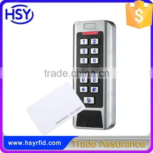 HSY-S215W 125khz EM Card Waterproof Metal Shell 2 Door Controller RFID Stand-alone Reader With 2 Relays thumbnail-1
