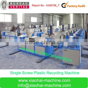 SJ-90 120 Plastic Scraps HDPE LDPE PP Waste Bag and Film Single Screw Water Cooling Plastic Scraps Granule Making Machine Quality Choice thumbnail-1