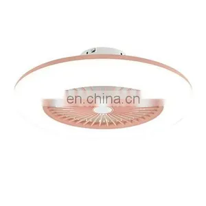 Nordic Bedroom Ceiling Fan Lamp Macaron Electric Fan Restaurant Household Integrated Simple Fan Chandelier thumbnail-3
