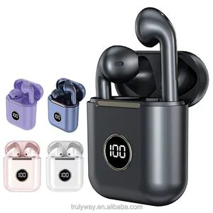 Portable X1 J18 TWS New Design V5.2 Wireless Earbuds LCD Battery Display Earphone for Sporting thumbnail-1
