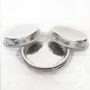 Fast Food Packing and Daily Food Storage Aluminum Foil Containers With Clear Plastic Lids thumbnail-1