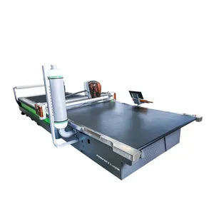 2200x3300mm Automatic CNC Multi Layers Fabric Curtain Leather Glove Quilt Clothing T Shirt Spreading Cutter Cutting Machine thumbnail-1