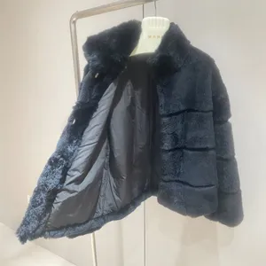 New Imported Whole Reef Rabbit Fur for Women, Slim Coat for Women, Short Style thumbnail-3