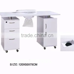 Beiqi Wholesale Cheap Elegant White Manicure Tables With Drawers for Beauty Salon Nail Care Product for Sale thumbnail-2