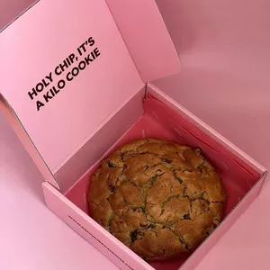 Custom Print Logo Eco Bakery Bake Shop Food Grade Cake Bread Pastry Macarons Cookies Packaging Fold Cardboard Mochi Donut Box thumbnail-4