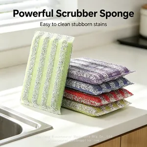 Scratch-Free Kitchen Sponges Dual Sided Dish Sponges for Non-Stick Pans & Dishes thumbnail-4