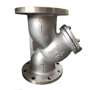 ANSI/DIN/JIS WCB 304 316 Stainless Steel Flange Y-Type Strainer Valve PN16 PN25 Industrial Water Filter thumbnail-2