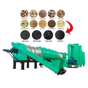 Cow Dung Continuous Carbonization Furnace High Temperature Biomass Charcoal Powder Machine EPC thumbnail-1