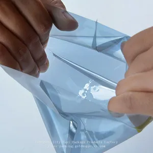 Silver Gray ESD Shielding Bag for PCB and Electronic Components, Customized Size thumbnail-3