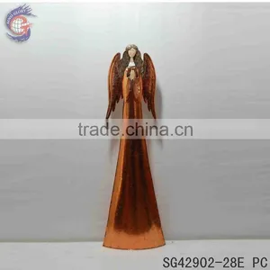 Rusty Crafts Sculpture of Metal Angel Statue Outdoor Decorations thumbnail-6